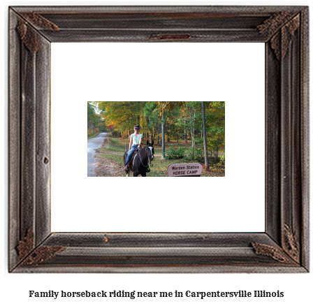 family horseback riding near me in Carpentersville, Illinois